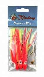 Снасть для ловли трески, терпуга JpFishing Octopus Rig 4/0 (1,35м, 0.90мм, 3x4/0, color 001)