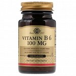 Solgar, Vitamin B6, 100mg, 100 Tablets
