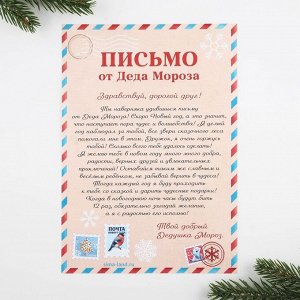Подарочный набор: блокнот-раскраска, грамота, письмо от Дедушки Мороза «Новогодняя почта»