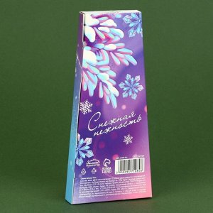 Свечи новогодние витые, набор «Счастья в Новом году», 4 шт, серебряные, 14,5 х 1,5 см