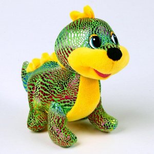 Мягкая игрушка «Дракоша», блестящий, 17 см, цвет зелёный
