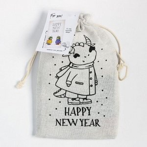Набор в мешочке Этель Happy New Year: полотенце 40х73 см, формочки для запекания - 3 шт.