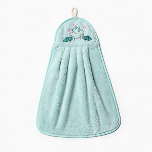 Салфетка декоративная Доляна "Дракоша" 25х34 см, 280 г/м2, микрофибра, 100% п/э