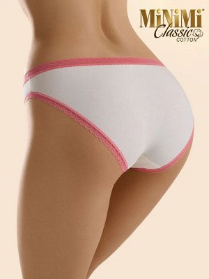 MiNiMi BO221colors Трусы женские слипы из высокогигиеничного хлопка (Avorio/Menta -Молочно/мятный цвет)
