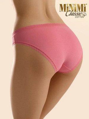MiNiMi BO221colors Трусы женские слипы из высокогигиеничного хлопка (Avorio/Menta -Молочно/мятный цвет)