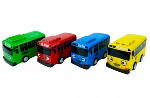 Набор из четырех автобусов с прицепом Tayo,  Набор из 4 автобусов , Набор игрушечных автобусов
