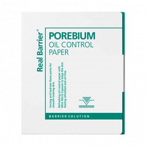 Real Barrier Матирующие салфетки от жирного блеска с мятой Porebium Oil Control Paper