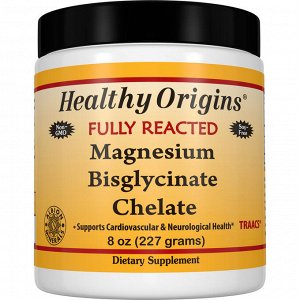 Healthy Origins, Полностью прореагировавший хелатный бисглицинат магния, 8 унций (227 г)