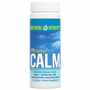 Natural Vitality, Natural Calm, напиток против стресса, оригинальный (без вкусовых добавок), 226 г