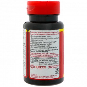 Nutrex Hawaii, BioAstin, гавайский астаксантин, 4 мг, 60 гелевых капсул