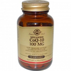 Solgar, Megasorb CoQ-10, 100mg, 90 Softgels