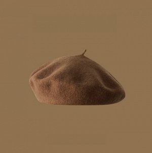 Берет, однотонный, размер 54-58 см.