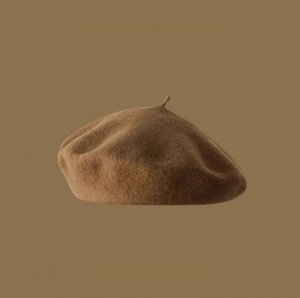 Берет, однотонный, размер 54-58 см.