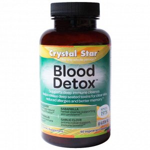 Crystal Star, &quot - Детокс крови&quot - , средство для чистки крови, 90 капсул в растительной оболочке
