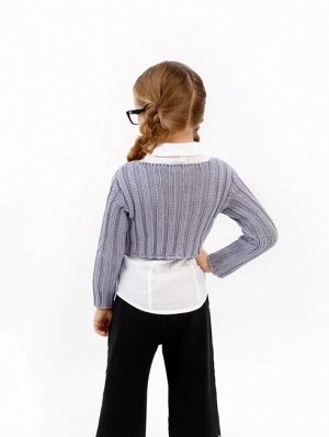 Свитер для девочки Amarobaby KNIT Line, серый