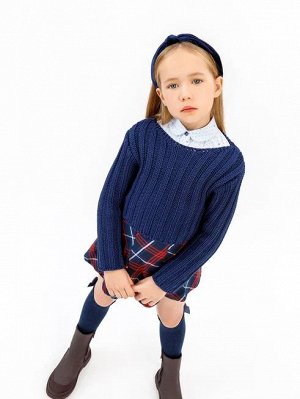 Свитер для девочки Amarobaby KNIT Line, синий,