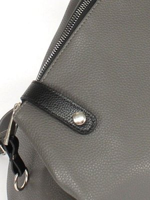 Рюкзак жен искусственная кожа ADEL-209/1в,  1отд+карм/перег,  серый/черный флотер  256174