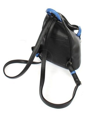 Рюкзак жен искусственная кожа ADEL-209/1в,  1отд+карм/перег,  черный/синий  256164