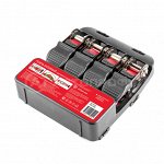 Ремень багажный &quot;AUTOPROFI&quot;, с храповым механизмом, 2,54см./4,5м., прочность на разрыв 700кг., 4шт.