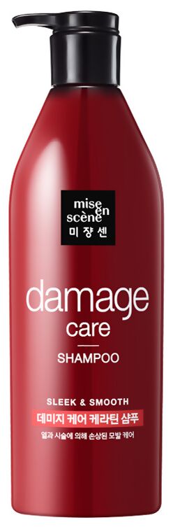 Восстанавливающий шампунь для волос c кератином Mise-en-scène Damage Care Shampoo