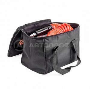 Компрессор воздушный АГРЕССОР, 50 л./мин., 12V/23A, 280W, 10 Атм., съёмный шланг 5 м., клапан для регулир. давления, питание от АКБ, LED фонарь, защита от перегрева, набор из 4-х переходников для наду