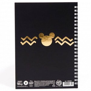 Подарочный набор: ежедневник А5, на гребне, 60 листов и ручка, Микки Маус