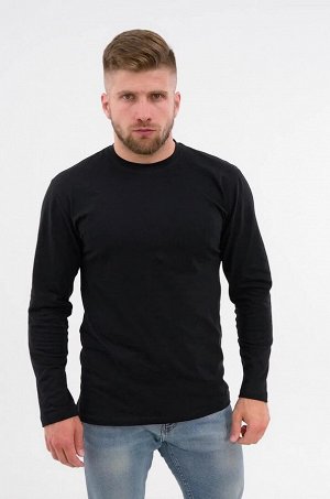 Базовый лонгслив унисекс из хлопка с лайкрой