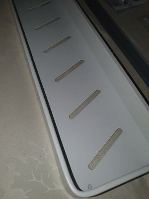 Белая (молочный) металлическая полка для ванной, кухни, 50 см