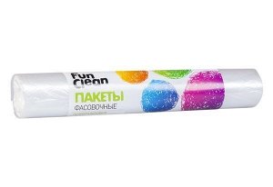 Пакеты фасовочные FUN CLEAN в рулоне 100 шт (24*37см)