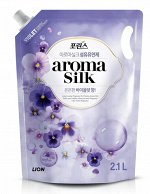 LION Кондиционер для белья Aroma Silk Violet с ароматом фиалки, Корея, 2,1 л