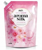 LION Кондиционер для белья &quot;Porinse Aroma Silk Rose&quot;, с ароматом розы, 2,1 л