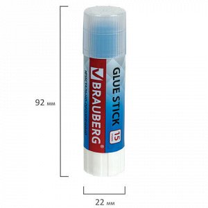 Клей-карандаш 15 г ВЫГОДНАЯ УПАКОВКА BRAUBERG "COLOR Crystal", 4 штуки на блистере, 271709