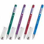 Ручка шариковая масляная BRAUBERG &quot;Oxet Color&quot;, СИНЯЯ, корпус ассорти, В ДИСПЛЕЕ, игольчатый узел 0,7 мм, линия письма 0,35 мм, 143003