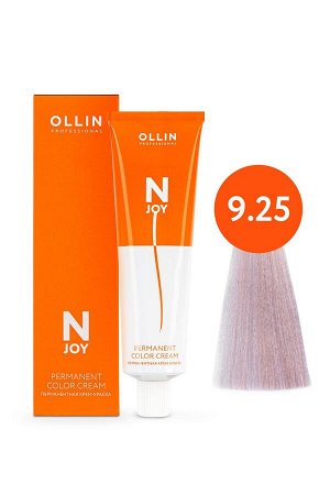 OLLIN N-JOY 9/25 - блондин фиолетово-махагоновый, перманентная крем-краска для волос 100мл