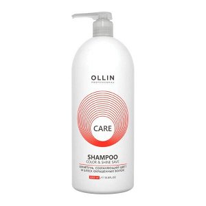 OLLIN Care Шампунь сохраняющий цвет и блеск окрашенных волос 1000мл Оллин