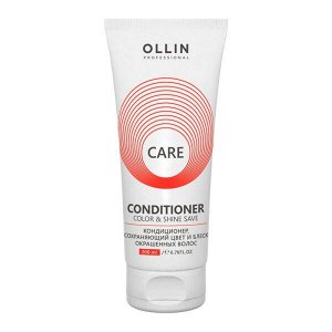 OLLIN Care Кондиционер сохраняющий цвет и блеск окрашенных волос 200мл Оллин