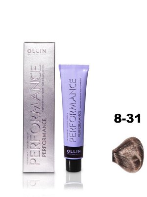 OLLIN Professional OLLIN PERFORMANCE Краска для волос 8/31 светло -русый золотисто - пепельный 60мл.