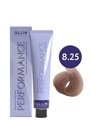 OLLIN PERFORMANCE Краска для волос 8/25 светло-русый фиолетово-махагоновый 60мл Перманентная