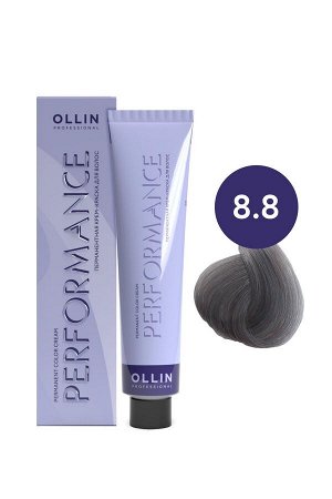 OLLIN PERFORMANCE Краска для волос 8/8 светло-русый жемчужный 60мл Перманентная