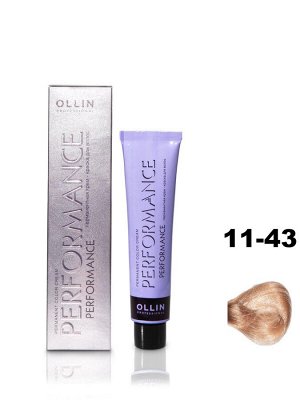 OLLIN PERFORMANCE Краска для волос 11/43 специальный блондин медно - золотистый 60 мл.