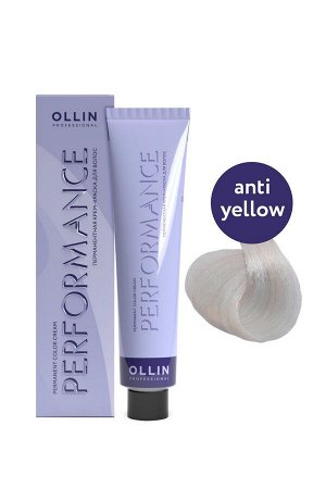 OLLIN Professional OLLIN PERFORMANCE Антижелтый 60мл Перманентная крем-краска для волос