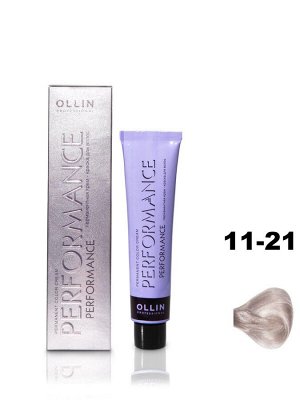 OLLIN Professional OLLIN PERFORMANCE Краска для волос 11/21 специальный блондин фиолетово-пепельный 60 мл.