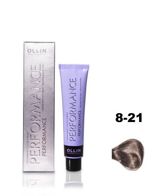 OLLIN Professional OLLIN PERFORMANCE Краска для волос 8/21 светло - русый фиолетово-пепельный 60мл.