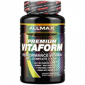 ALLMAX Nutrition, Premium Vitaform, Performance MultiVitamin, 30-Day Men’s MultiVitamin, 60 Tablets