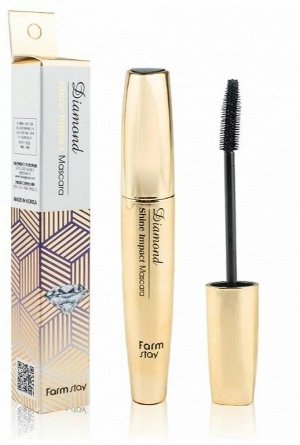 Farm Stay Ультрачерная водостойкая тушь с эффектом глянца - Diamond Shine Impact Mascara, 12г