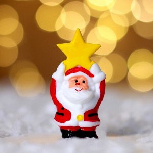 Миниатюра кукольная «Дед Мороз со звездой», набор 2 шт., размер 1 шт. — 3,7 ? 2,3 см