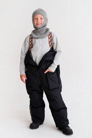 Комбинезон детский зимний Асимметрия черный