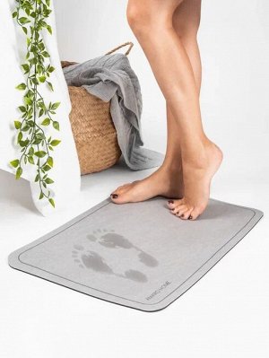 Коврик для ванной с абсорбирующим эффектом AMARO HOME, серый 40*60см