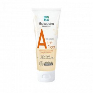 LION "Shokubutsu" Гель для умывания 100мл очищающий (Acne Clear) ,Таиланд