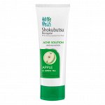 LION &quot;Shokubutsu&quot; Пенка для умывания 100мл  От прыщей для жирной и комбин.кожи (Acne Solution), Таиланд